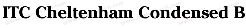 ITC Cheltenham Condensed Bold Itali字体转换